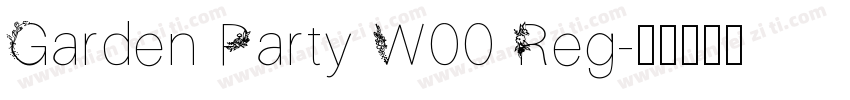 Garden Party W00 Reg字体转换
